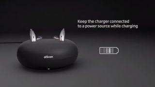 How to charge Oticon Opn S™ and Oticon Opn Play™ rechargeable hearing aids